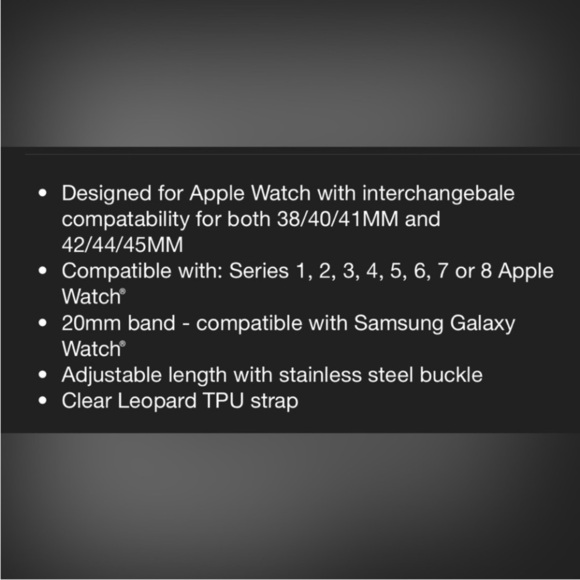 Kate Spade New York Apple Watch Leopard Band - 38/40/41mm new in box - Picture 5 of 6